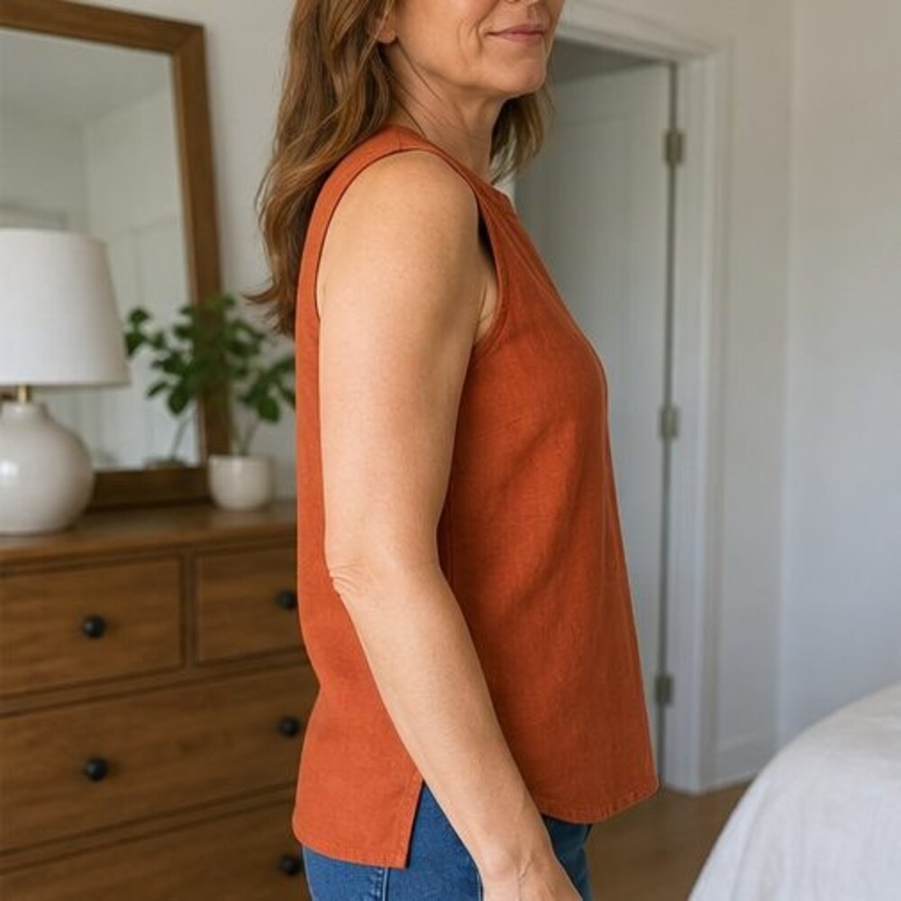Gray Smocked Top - Picture 3 of 6